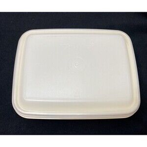 Vintage 8" Tupperware Freeze-N-Save Container Ice Cream Keeper #1254 & Lid #1255